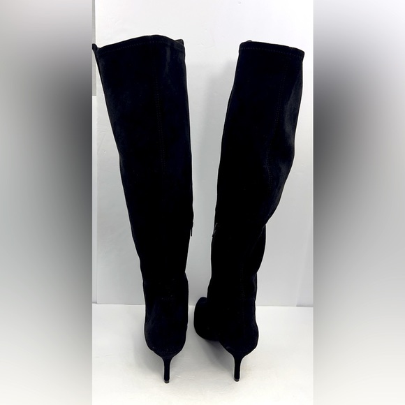 CHARLES BY CHARLES DAVID, TALL CHIC BOOTS, BLACK “TEXTILE”, SIZE 12M - Picture 3 of 12